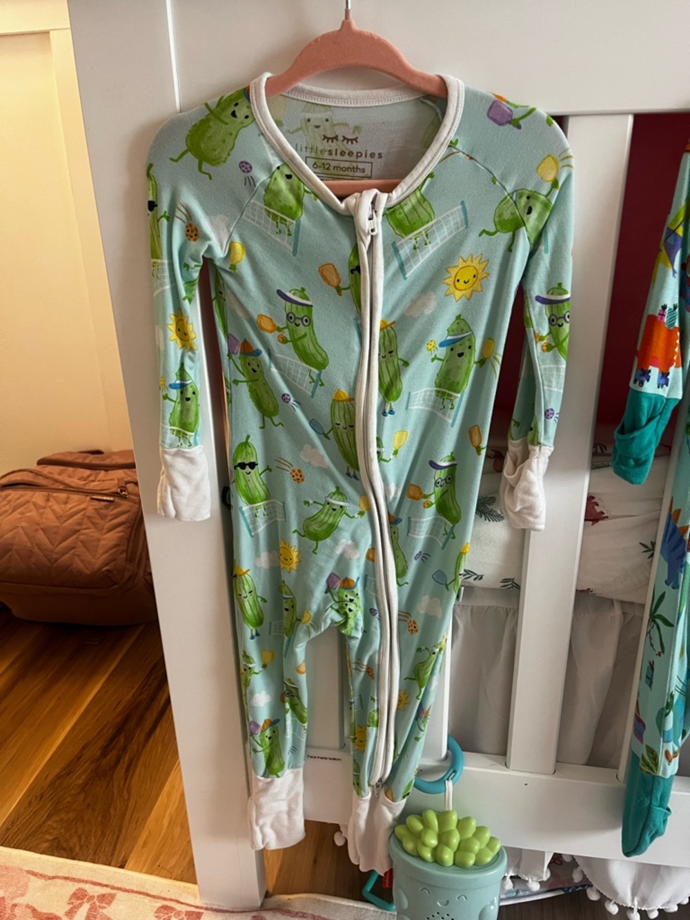 Little Sleepies footie pajamas Pickle Ball
